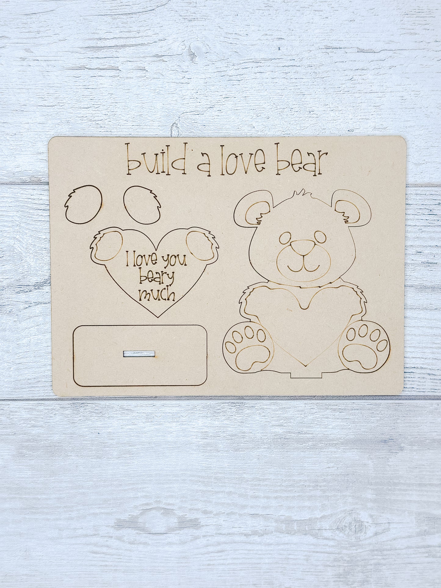 Bear Valentines Pop-Out DIY