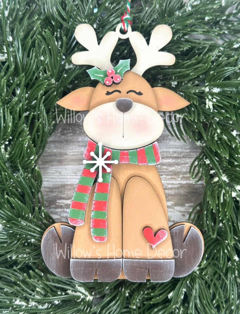 Reindeer Ornament - 12 Days of Christmas - DAY 4