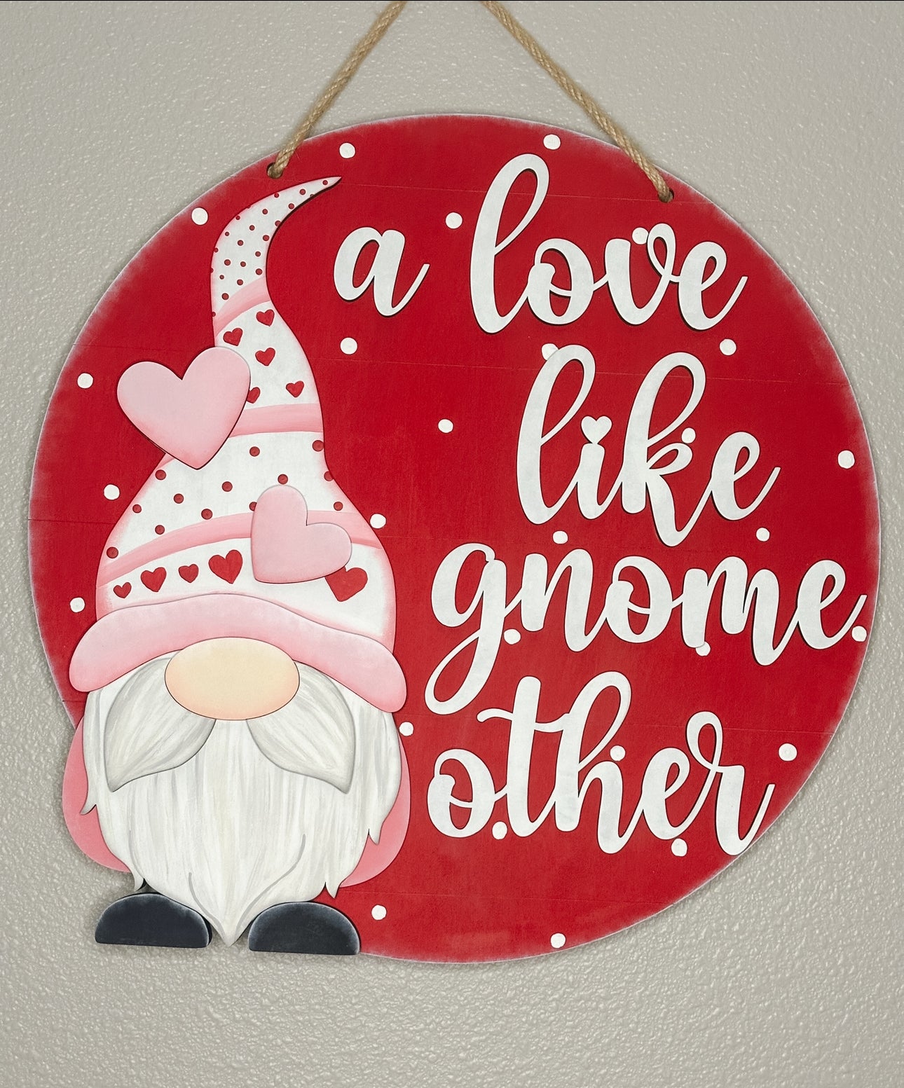 A Love Like Gnome Other Door Hanger