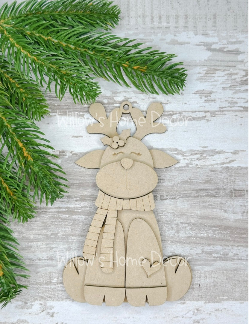 Reindeer Ornament - 12 Days of Christmas - DAY 4