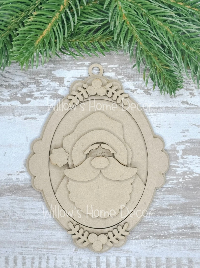 Vintage Santa Ornament - 12 Days of Christmas - DAY 2