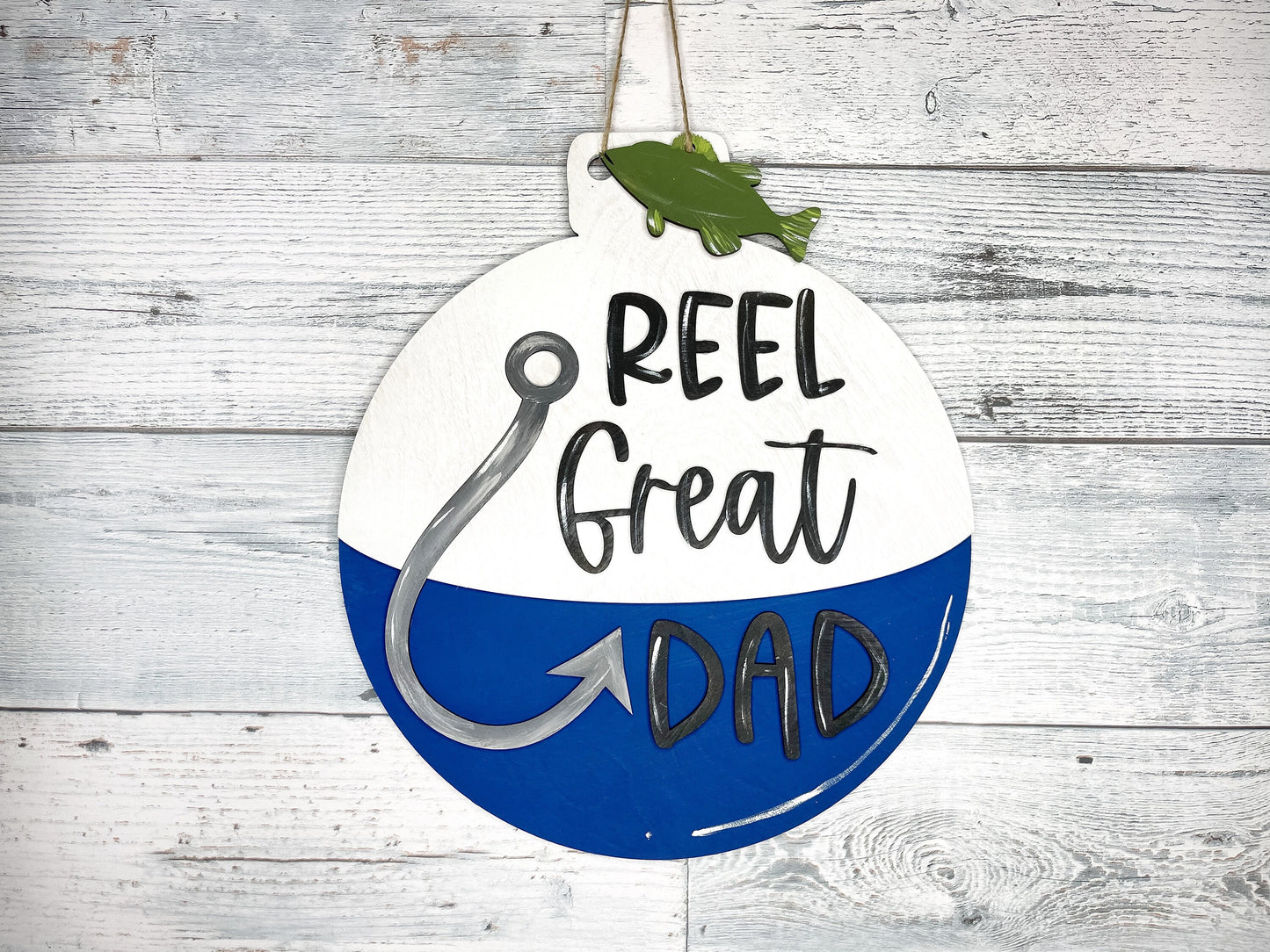 Reel Great Dad - Gift for Dad - Father's Day Present - Wood Signs