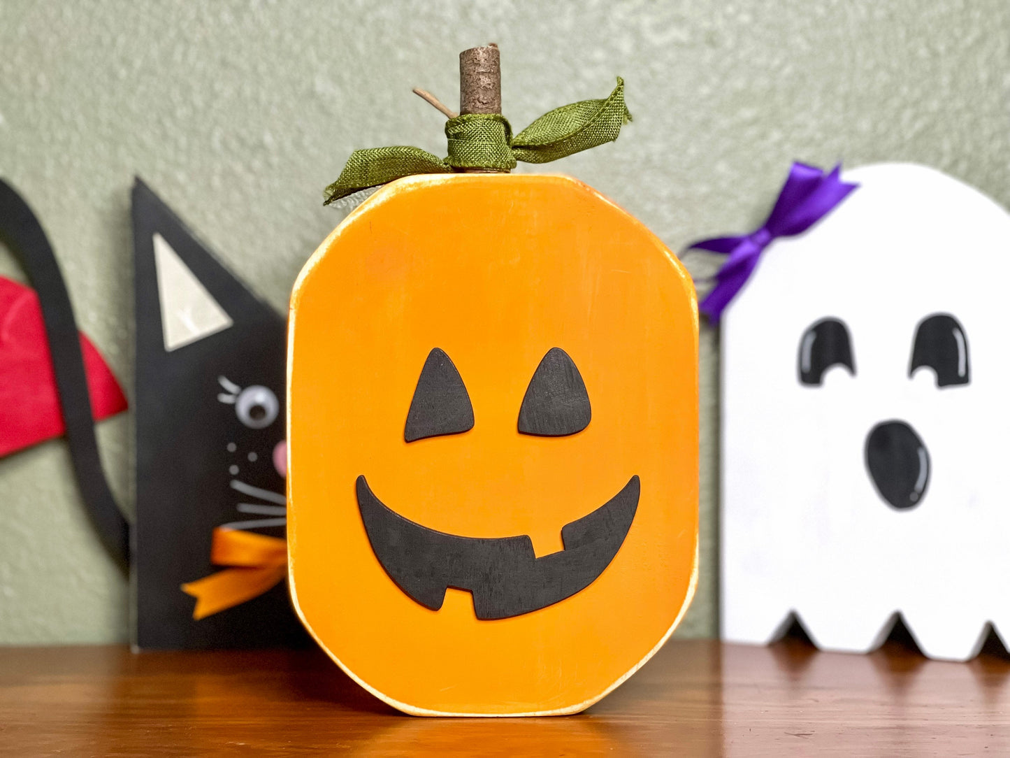 Halloween Monster Wood Blocks - Halloween Shelf Sitters