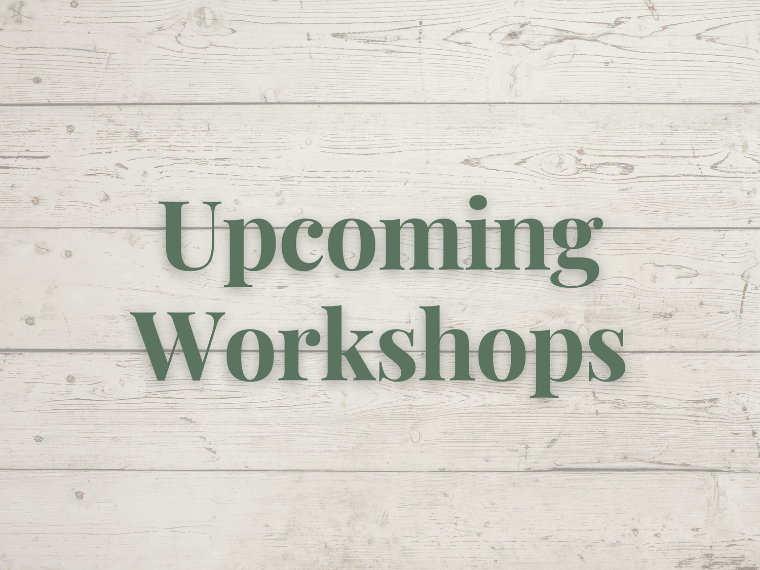 Workshops