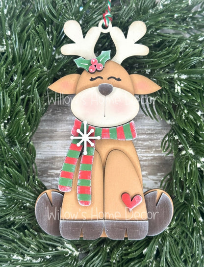 Reindeer Ornament - 12 Days of Christmas - DAY 4