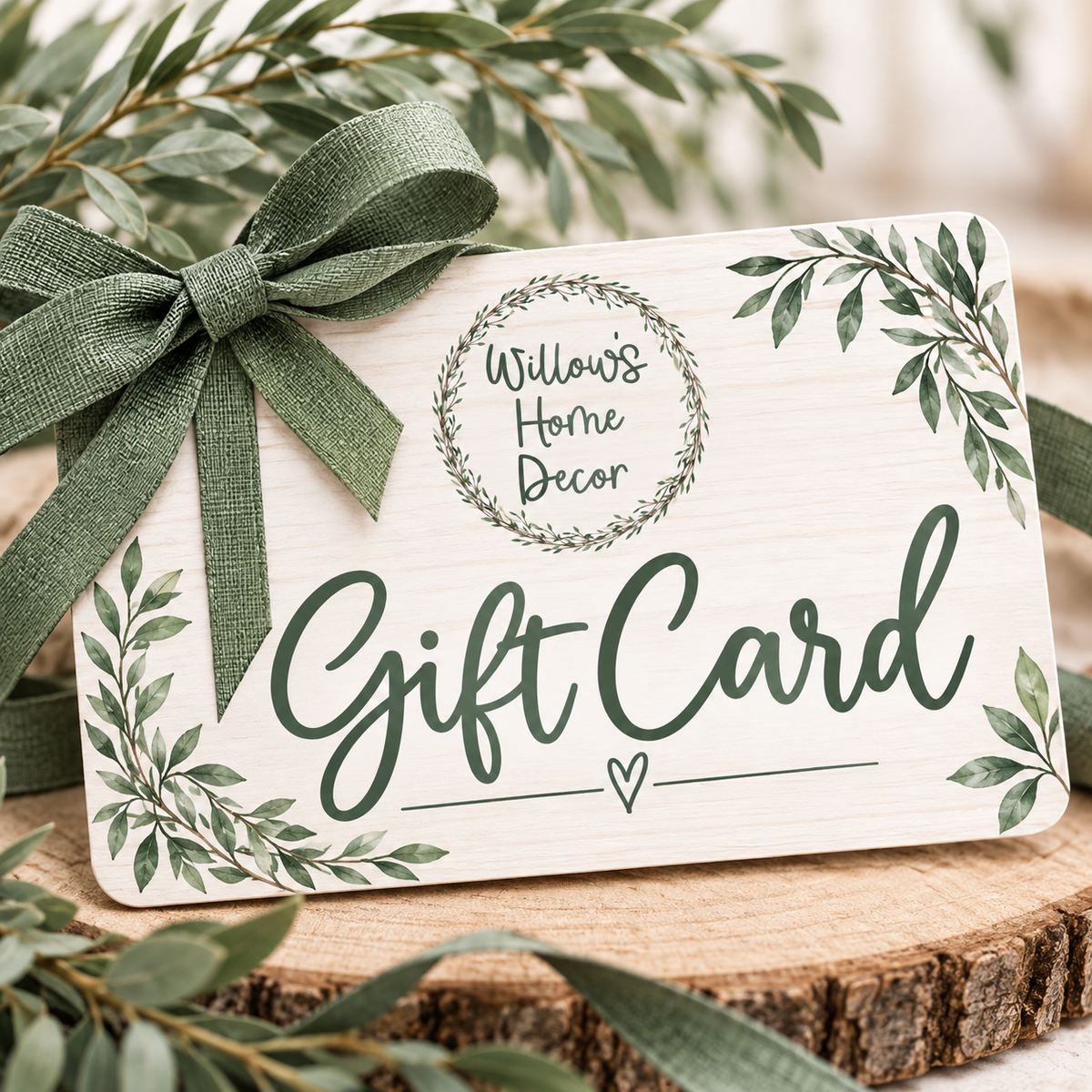 Willow's Home Decor Gift Card