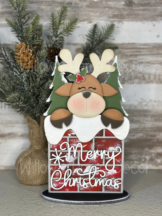 DIY Reindeer Shelf Sitter