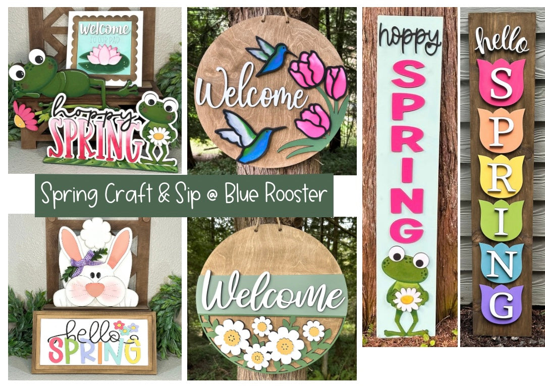 Spring Craft & Sip @ Blue Rooster March 28th @ 5PM