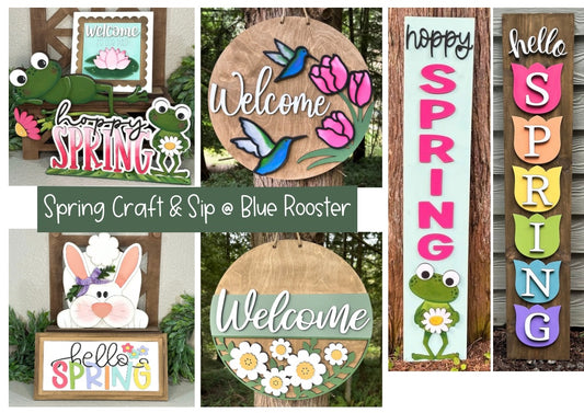Spring Craft & Sip @ Blue Rooster March 28th @ 5PM