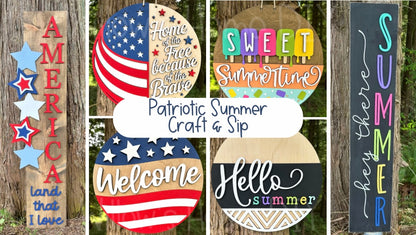 Patriotic Summer Craft & Sip @ Blue Rooster June 6th @ 5PM