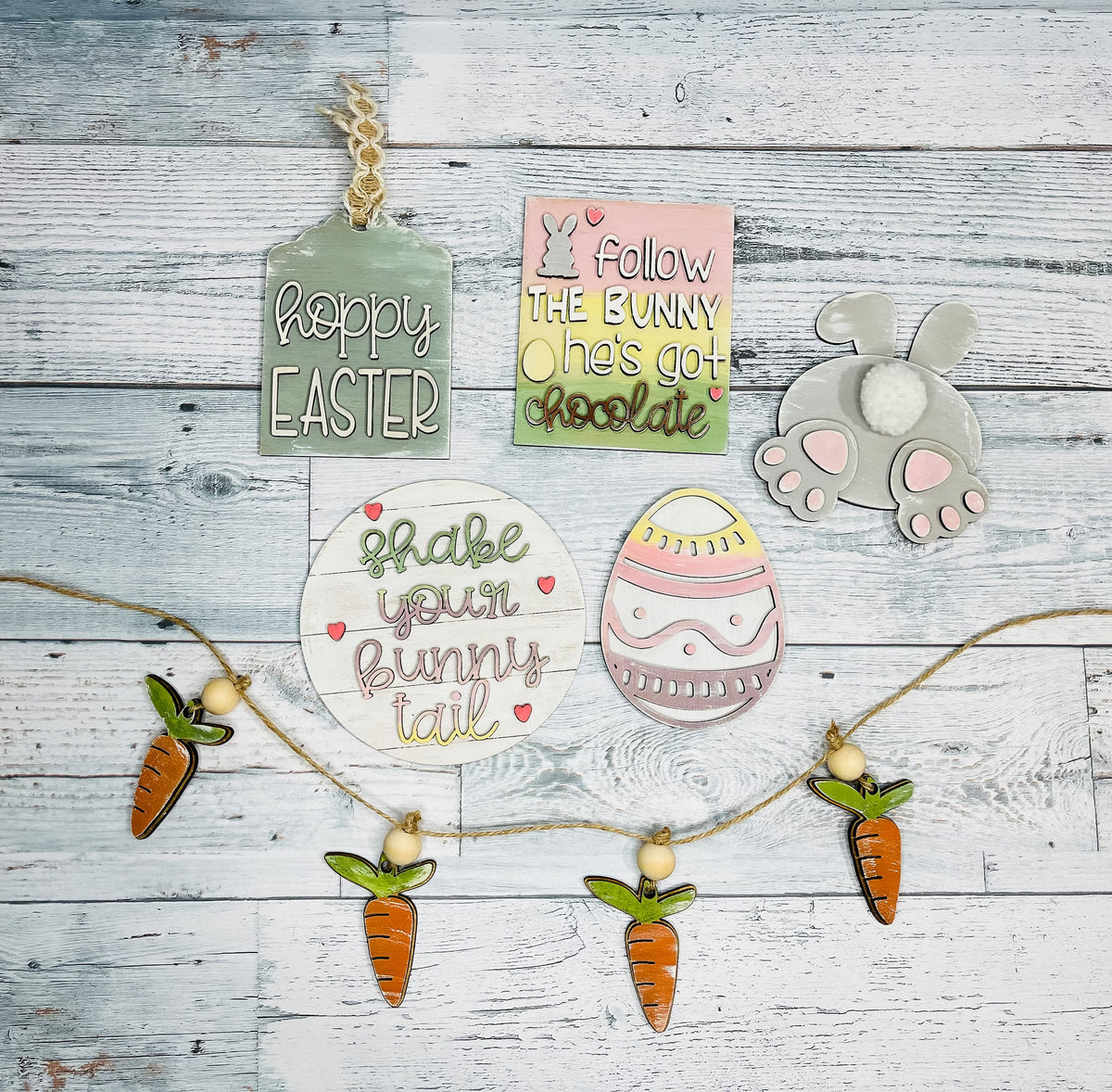 Easter Tiered Tray Digital File SVG - Laser Cut File - Tier Tray