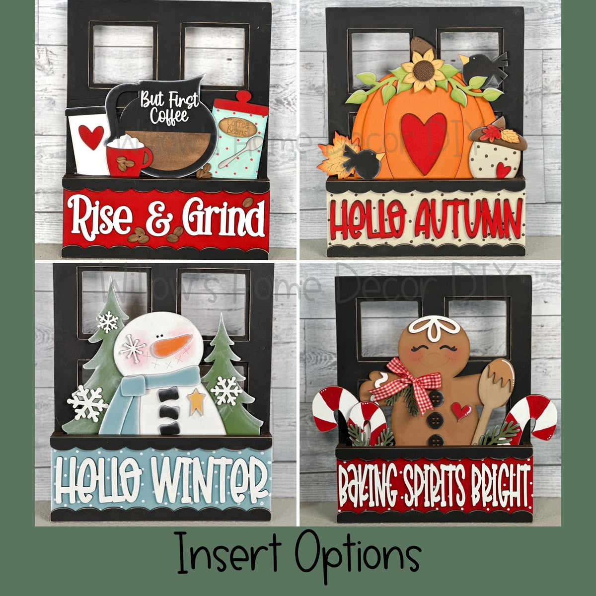 DIY Interchangeable Window Box Add-On Irish Blessings | St. Patrick's Day Wood Craft Blank