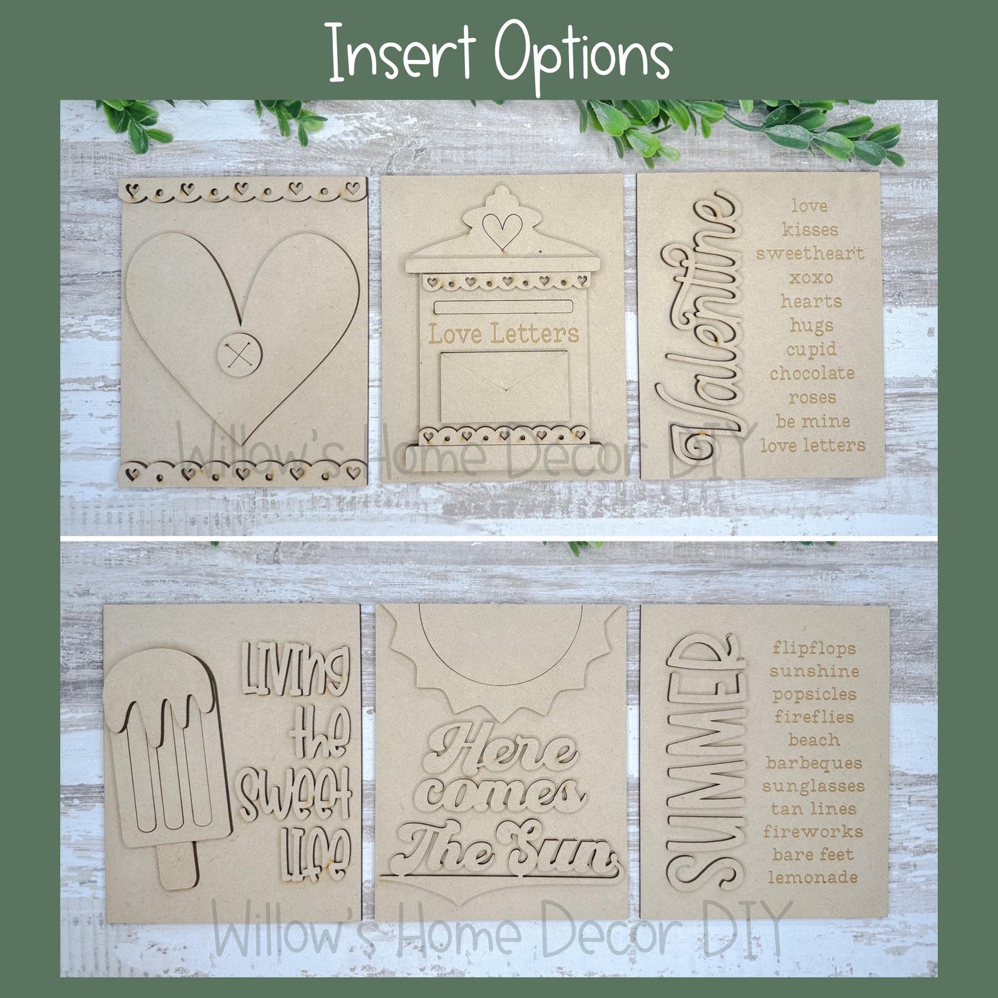 DIY Interchangeable Beaded Breadboard Frame - Adult Kids Craft Kit - Wood Blank - Accent - Mantle Decor - Seasonal Sign - Shelf Sitter