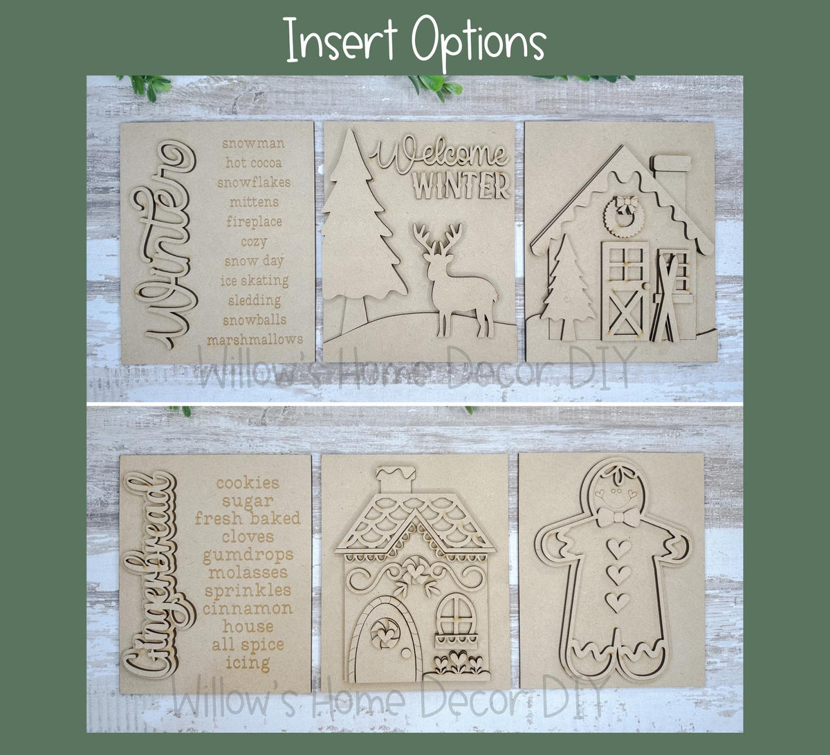 DIY Interchangeable Frame Add On Fall Cider Inserts - Adult Kids Craft Kit - Wood Blank - Accent Mantle Decor - Seasonal Sign - Shelf Sitter