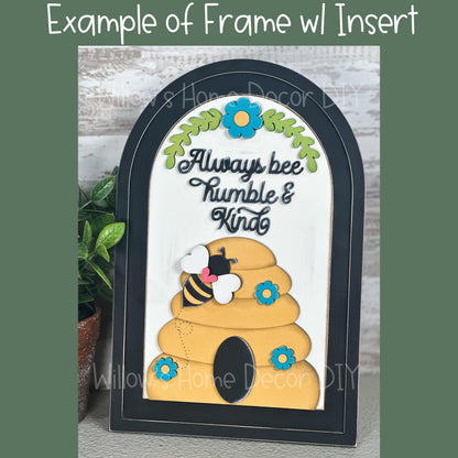 DIY Interchangeable Boho Arch Frame Insert - Merry Christmas - Santa Craft Kit - Wood Blank - Shelf Sitter Mantel Decor - Seasonal Sign