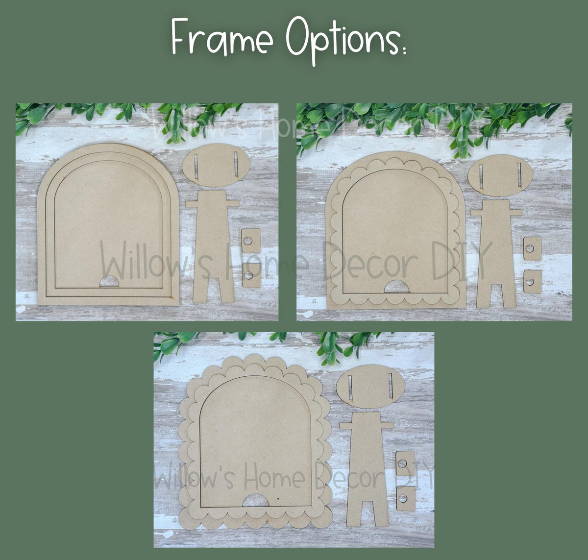DIY Interchangeable Small Arch Frame Seasonal Inserts- Adult Kids Craft Kit - Wood Blank - Mantle Decor - Seasonal Sign - Shelf Sitter