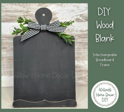DIY Interchangeable Frame - Adult Kids Craft Kit - Wood Blank - Accent - Mantle Decor - Seasonal Sign - Shelf Sitter