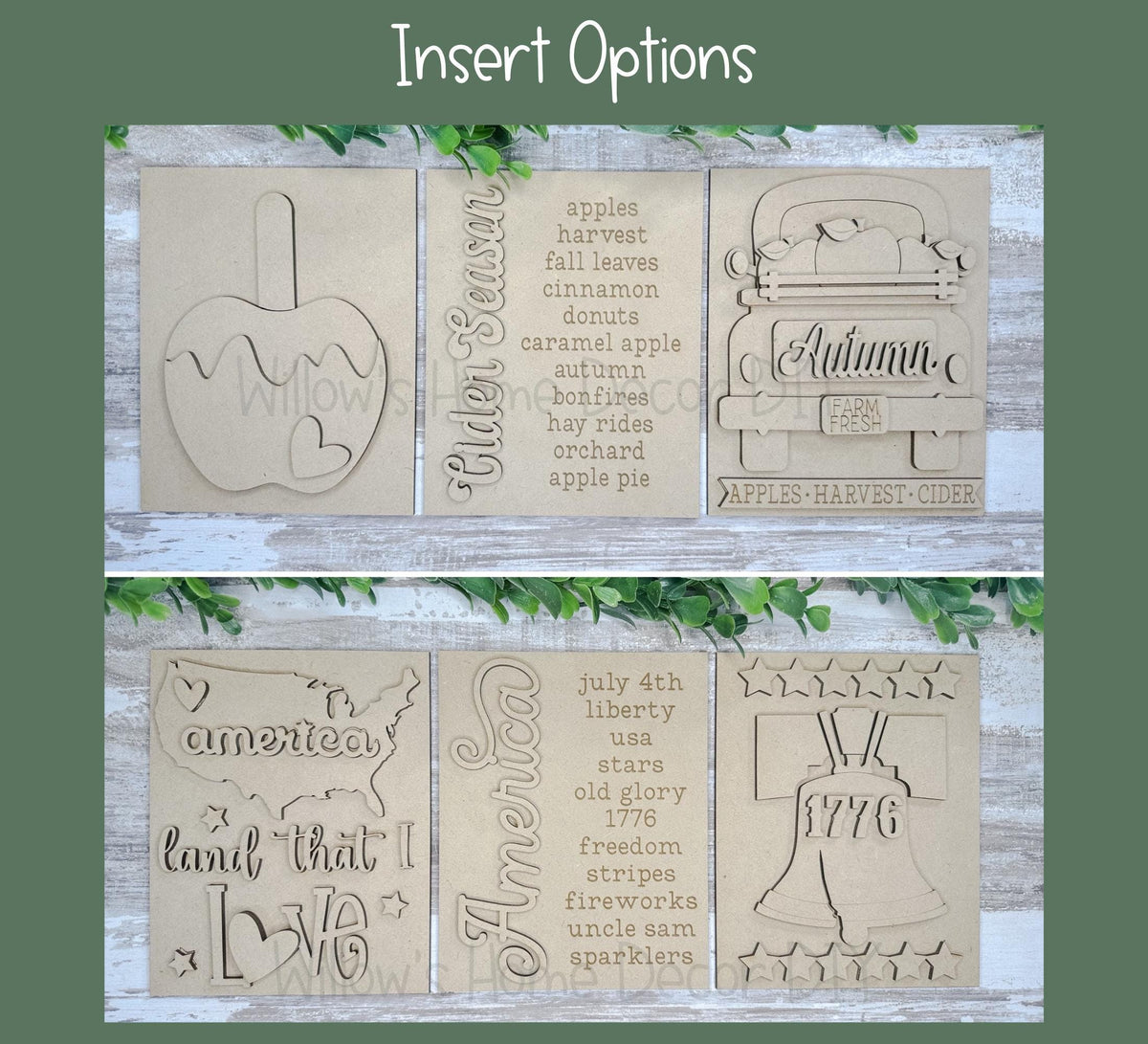 DIY Interchangeable Frame Add On Victorian Gingerbread Inserts - Adult Kid Craft - Wood Blank - Mantle Decor - Seasonal Sign - Shelf Sitter