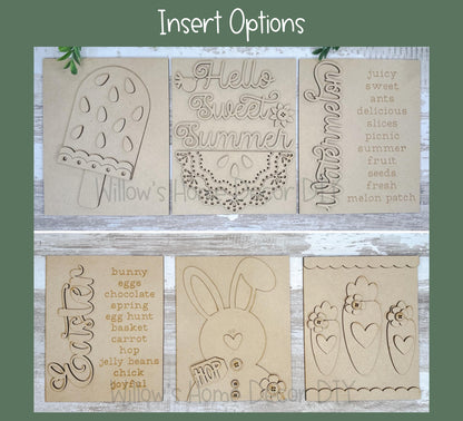 DIY Interchangeable Frame Add On Victorian Gingerbread Inserts - Adult Kid Craft - Wood Blank - Mantle Decor - Seasonal Sign - Shelf Sitter