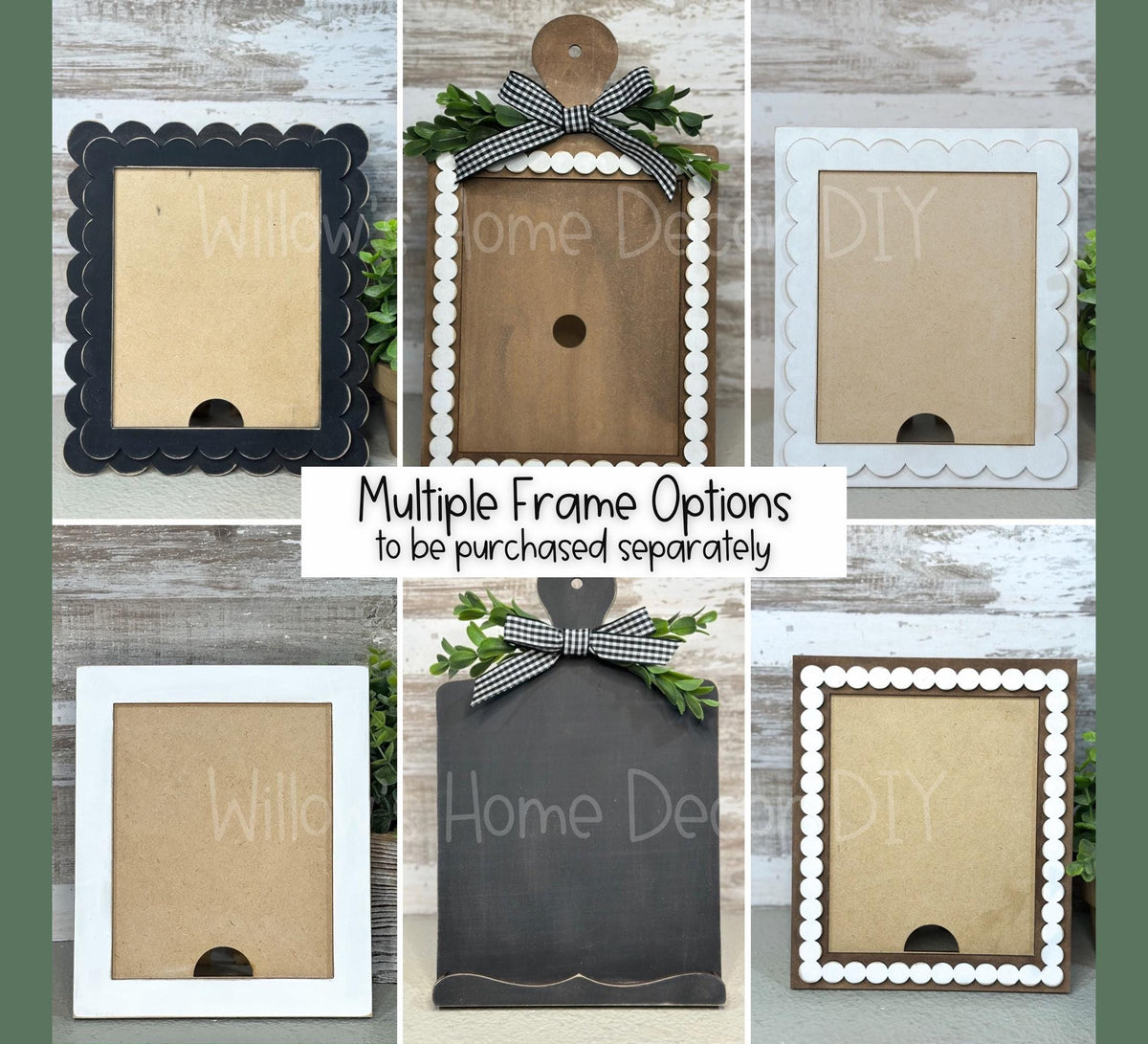 DIY Interchangeable Frame Add On Victorian Gingerbread Inserts - Adult Kid Craft - Wood Blank - Mantle Decor - Seasonal Sign - Shelf Sitter