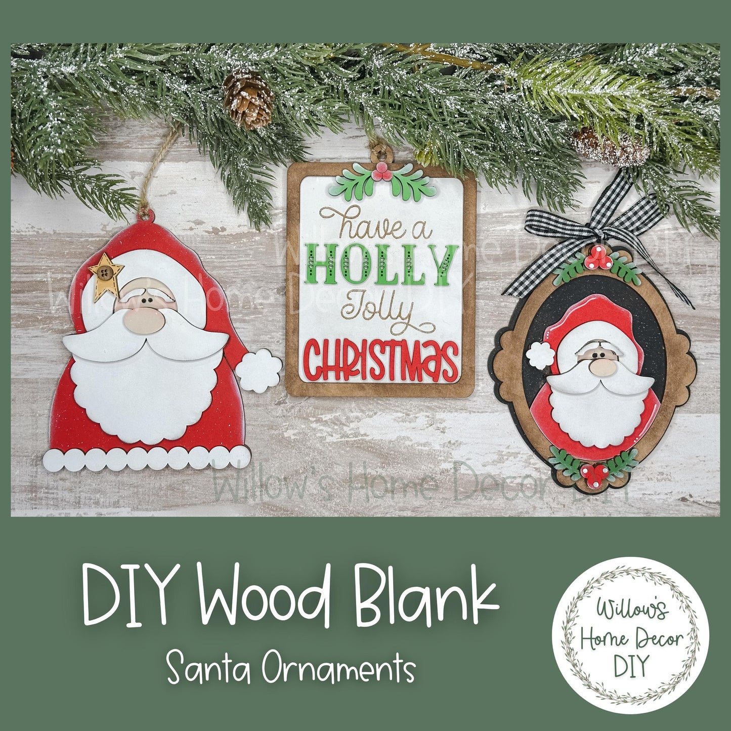 DIY Snowman Christmas Tree Ornament - Frosty - Let It Snow - Holiday Decorations - Christmas Crafts - Wood Blanks For Crafters