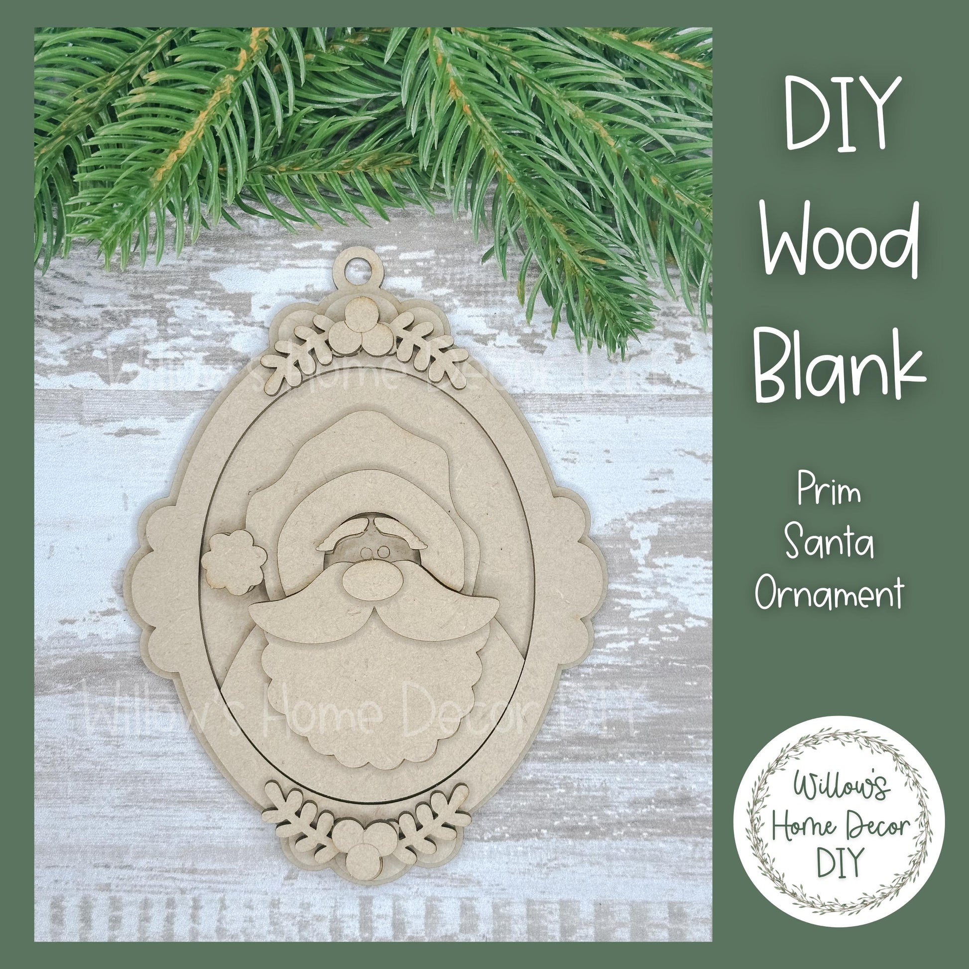 DIY Snowman Christmas Tree Ornament - Frosty - Let It Snow - Holiday Decorations - Christmas Crafts - Wood Blanks For Crafters