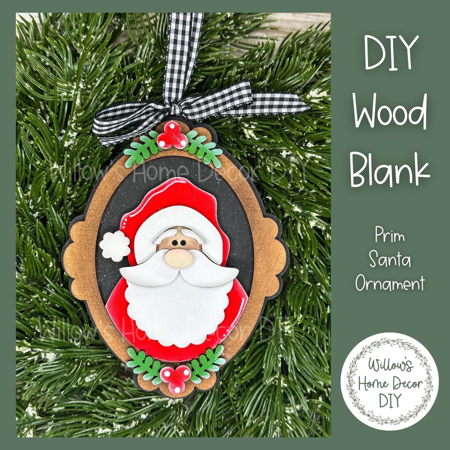 DIY Snowman Christmas Tree Ornament - Frosty - Let It Snow - Holiday Decorations - Christmas Crafts - Wood Blanks For Crafters