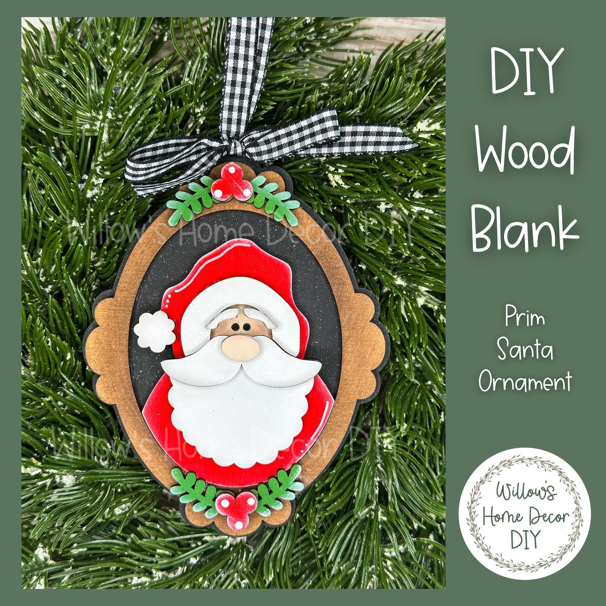 DIY Snowman Christmas Tree Ornament - Frosty - Let It Snow - Holiday Decorations - Christmas Crafts - Wood Blanks For Crafters