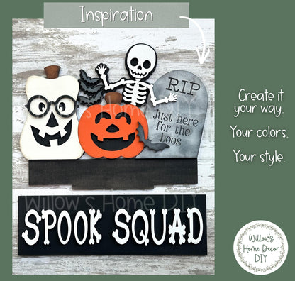 Halloween Window Box Insert | Unfinished Wood Blank | Interchangeable Seasonal Decor | DIY Craft Kit | Cottagecore Home Decor