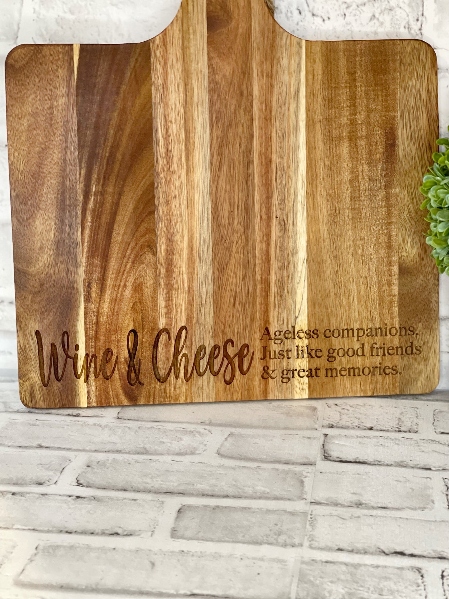 Wine & Cheese Board - Charcuterie Cutting Board - Funny Charcuterie Board - Kitchen Decor - Party Tray