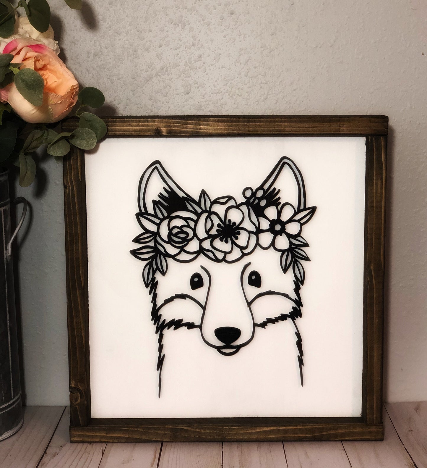 Animals with Flower Crowns - Boho Home Decor - Nursery Room, Children's Room, Baby Shower Gift