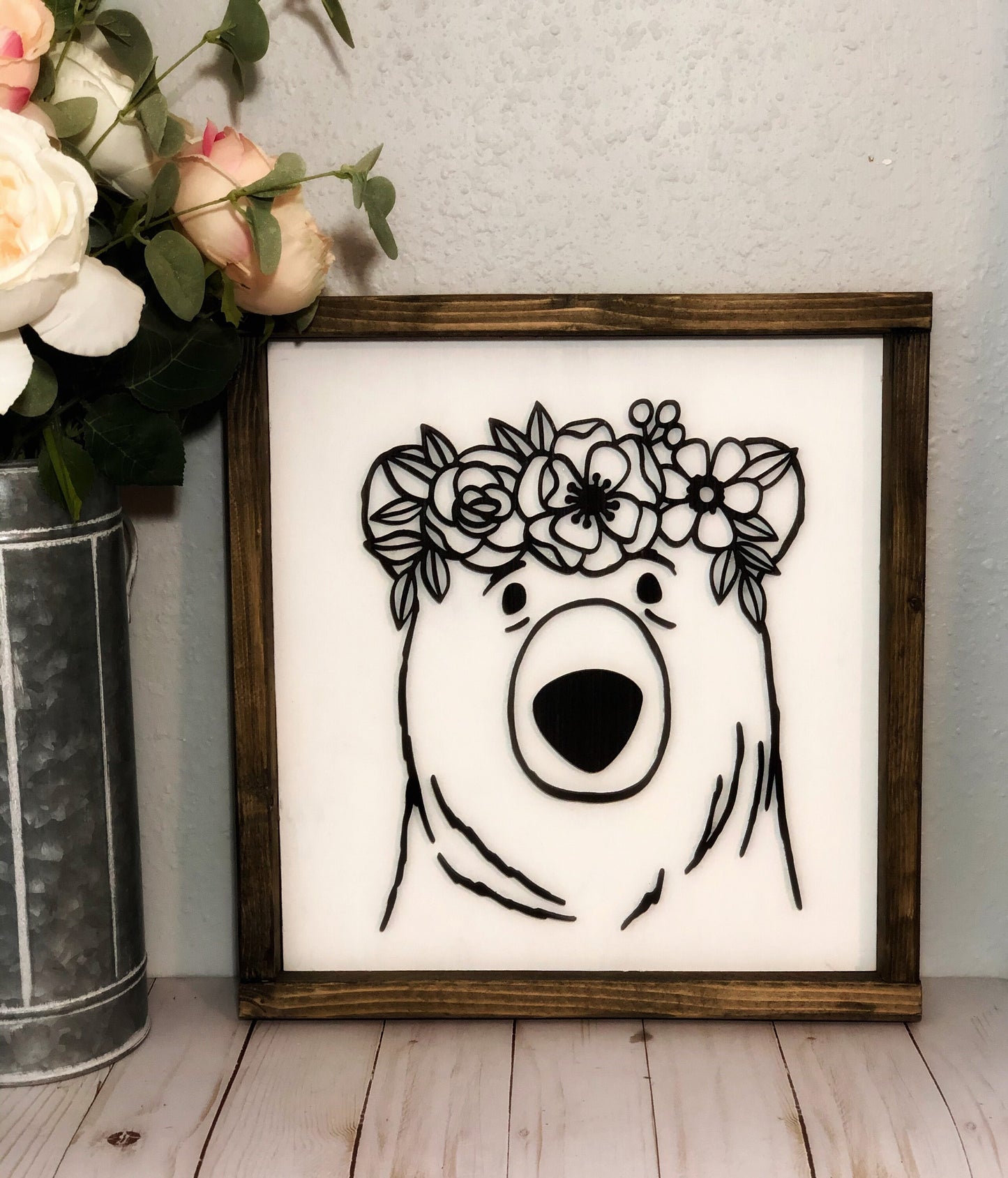 Animals with Flower Crowns - Boho Home Decor - Nursery Room, Children's Room, Baby Shower Gift