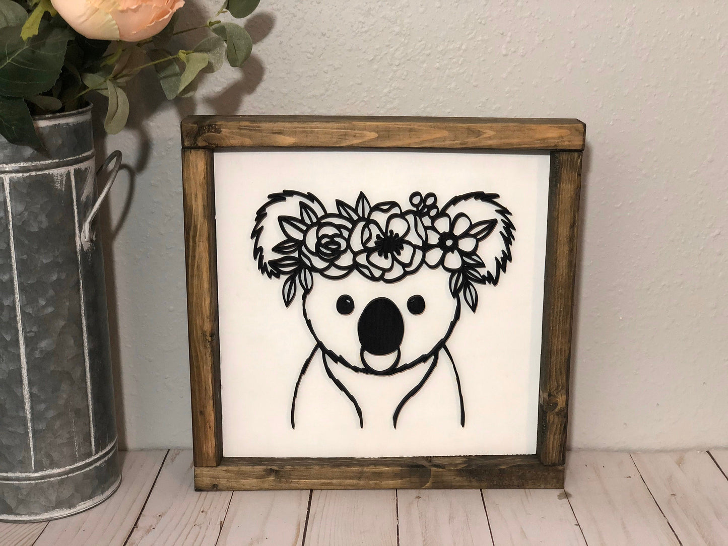 Animals with Flower Crowns - Boho Home Decor - Nursery Room, Children's Room, Baby Shower Gift