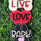 Live Love Bark, Dog Lover Sign, 3D Wall Hanging, Gift Idea