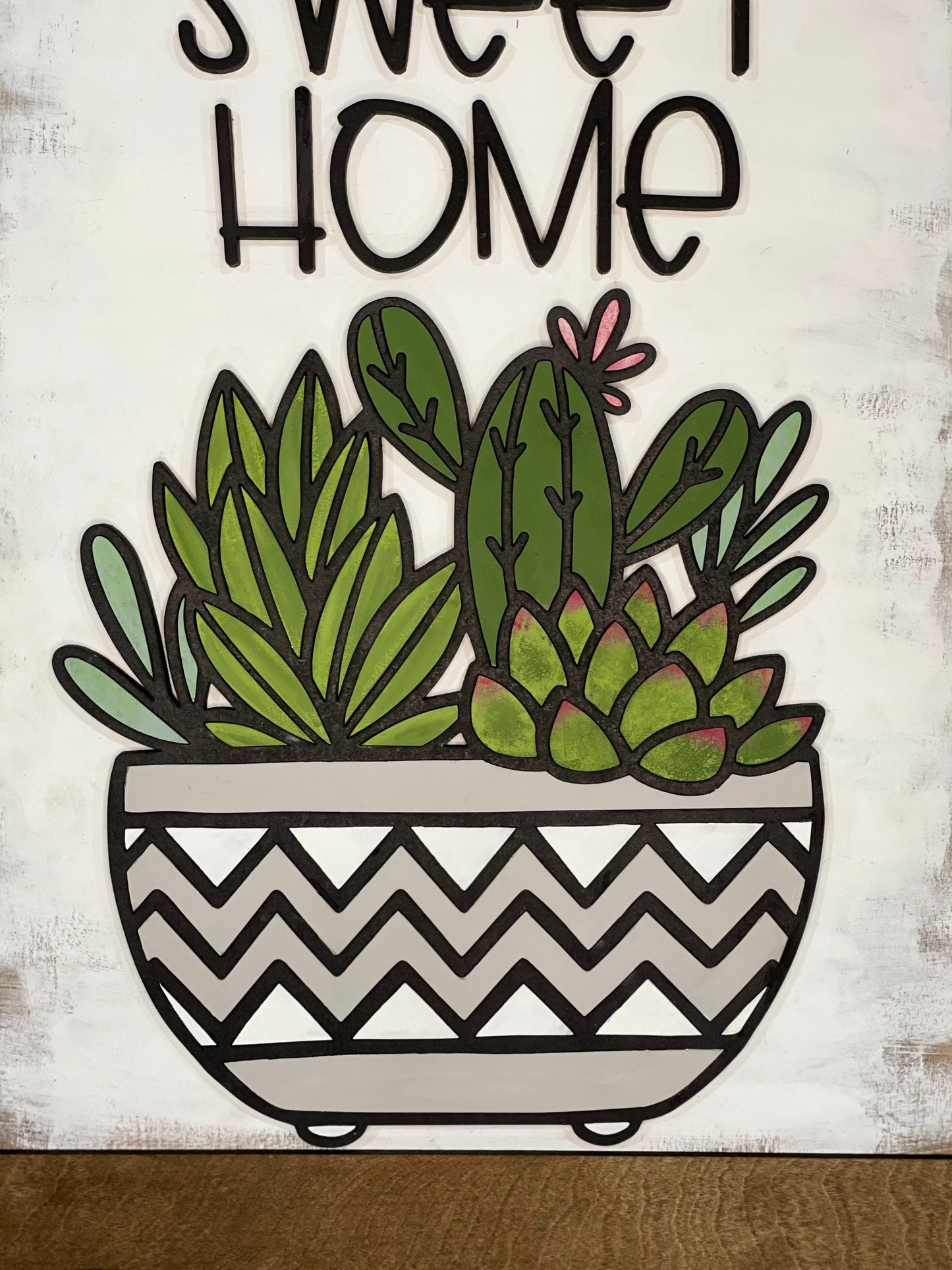 Welcome Home - Succulent Sign - Plant Decor - Entryway Decor - Plant Lovers