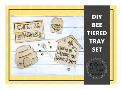 Bee Tiered Tray Set - Tier Tray