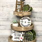 Home Tiered Tray Signs - Farmhouse Decorative Tray - Everyday Decor