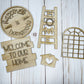 DIY Home Tiered Tray Kit - Farmhouse Home Decor -Unfinished Wood Blanks - Decorative Tray - Do It Yourself