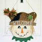 Scarecrow Door Hanger - Fall Porch Decor - Fall Scarecrow Decor - Happy Fall Ya'll