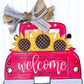 Sunflower Truck Door Hanger - Fall Entryway Sign - Welcome Sign - Autumn Decor