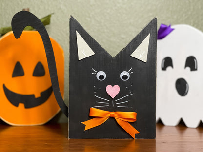 Halloween Monster Wood Blocks - Halloween Shelf Sitters