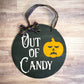 Reversible Halloween Sign - Trick or Treat Sign - Halloween Door Hanger