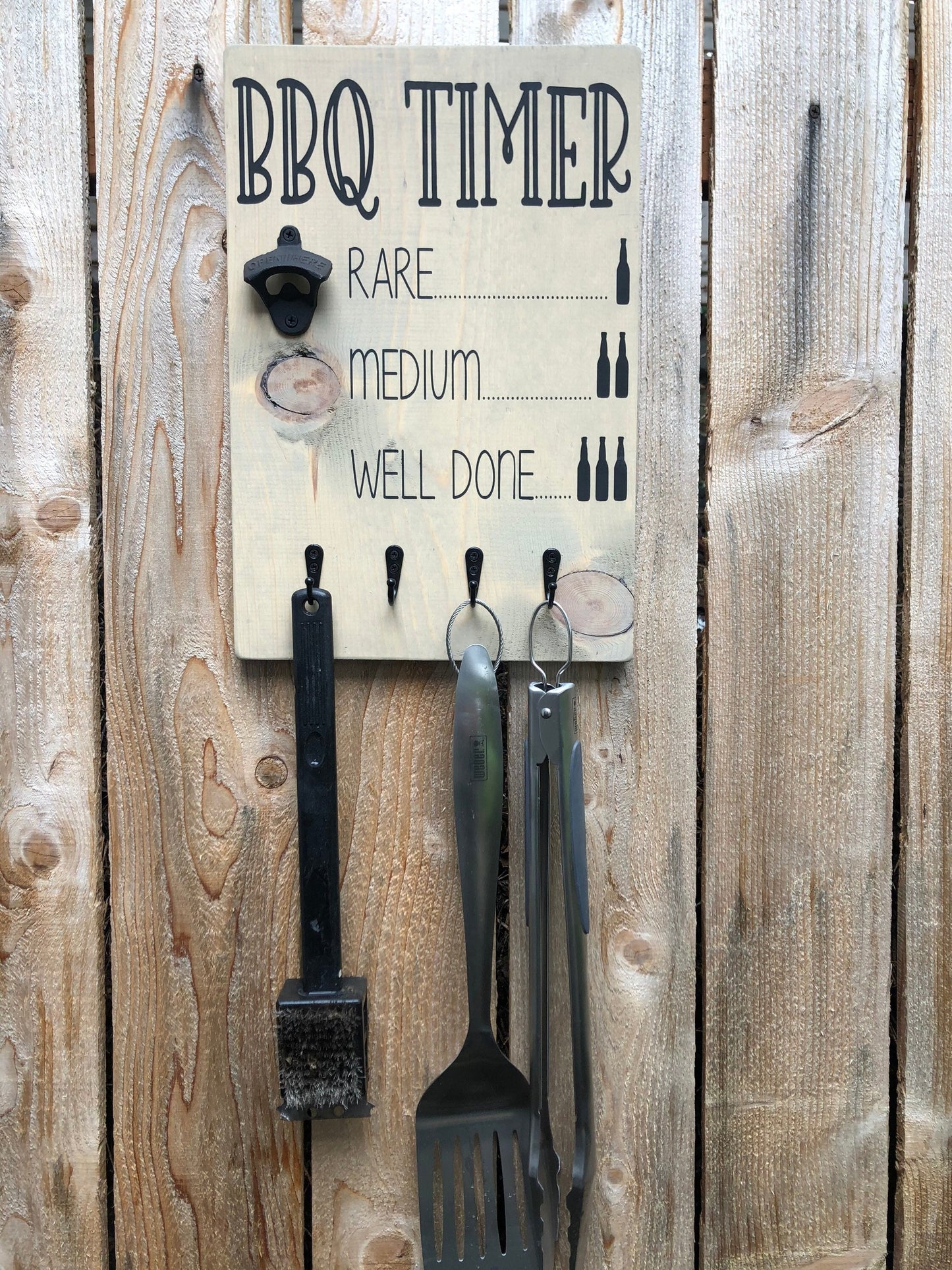 BBQ Sign - BBQ Timer - Outdoor Decor - Patio Decor - Gifts for Him