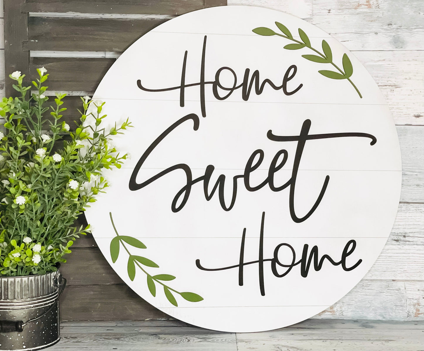 Home Sweet Home - Door Hanger - Farmhouse Decor - Everyday Decor