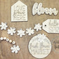 DIY Spring Bloom Tiered Tray Kit - Farmhouse Home Decor -Unfinished Wood Blanks - Decorative Tray - Do It Yourself - Spring Decor