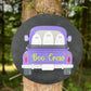Boo Crew Halloween Truck Door Hanger - Ghost Halloween Door Sign